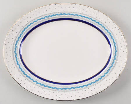 Andover 12" Oval Serving Platter by Crown Ducal