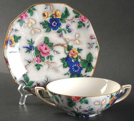 Ascot Flat Cream Soup Bowl & Saucer Set