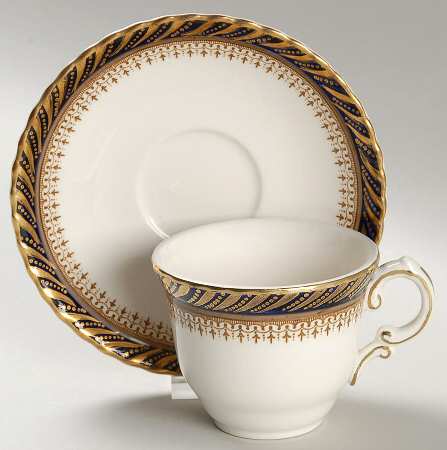 Athena Flat Demitasse Cup & Saucer Set