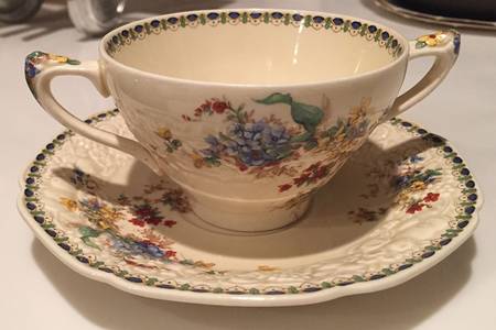 Berkshire Flat Bouillon Cup & Saucer
