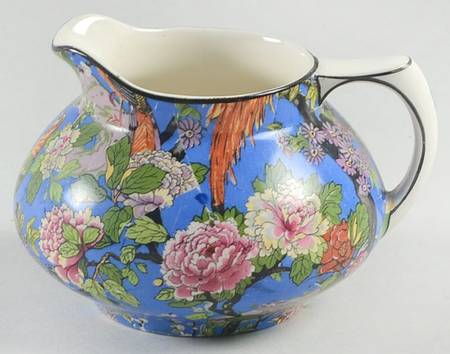 Blue Chintz (Black Trim) Creamer