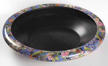 Blue Chintz (Black Trim) Lily Pond