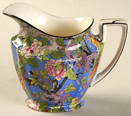 Blue Chintz (Black Trim) Creamer