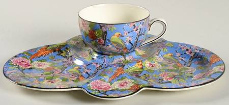 Blue Chintz (Black Trim) Tea & Toast Set (TETCSP & CUPFL)