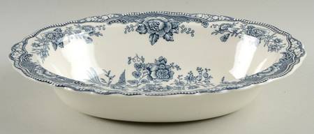Bristol Dove Grey 10" Oval Vegetable Bowl