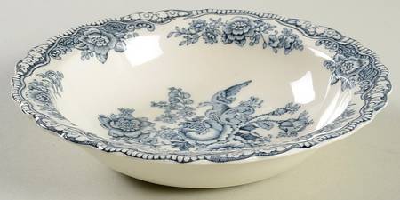 Bristol Dove Grey Rim Fruit/Dessert (Sauce) Bowl