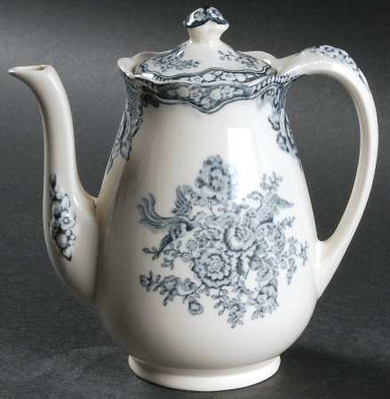 Bristol Dove Grey Individual Coffee Pot & Lid