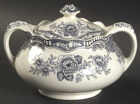 Bristol Dove Grey Sugar Bowl & Lid