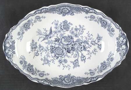 Bristol Dove Grey 13" Oval Vegetable Bowl