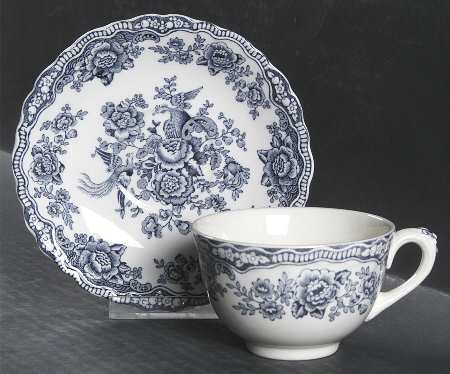 Bristol Dove Grey Flat Cup & Saucer Set