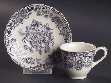 Bristol Dove Grey Footed Demitasse Cup & Saucer Set