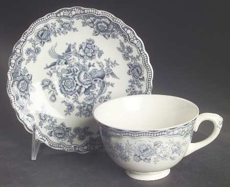 Bristol Dove Grey Footed Cup & Saucer Set