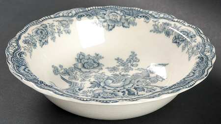 Bristol Dove Grey Rim Cereal Bowl