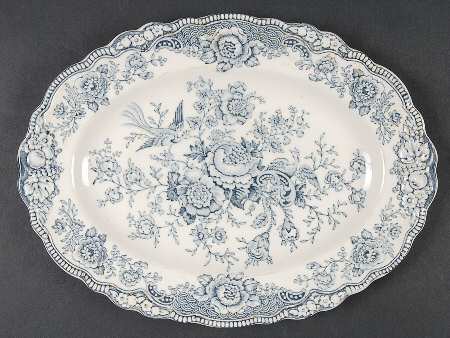 Bristol Dove Grey 10" Oval Serving Platter