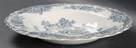 Bristol Dove Grey Large Rim Soup Bowl