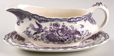 Bristol Mulberry Gravy Boat & Underplate/Relish