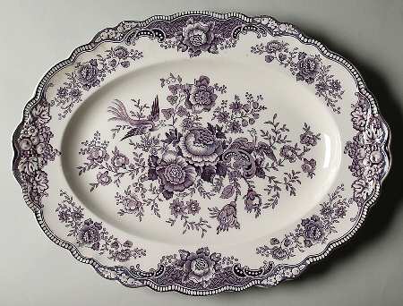 Bristol Mulberry 16" Oval Serving Platter