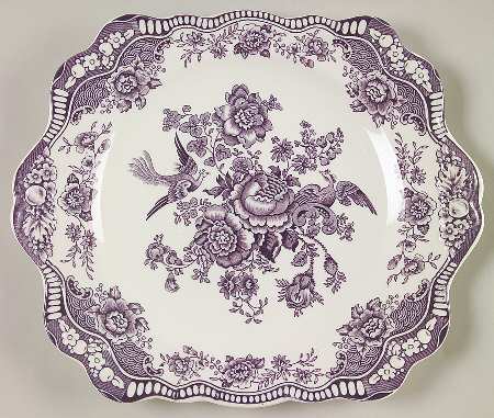 Bristol Mulberry Square Handled Cake Plate