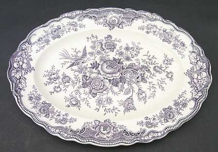 Bristol Mulberry 14" Oval Serving Platter