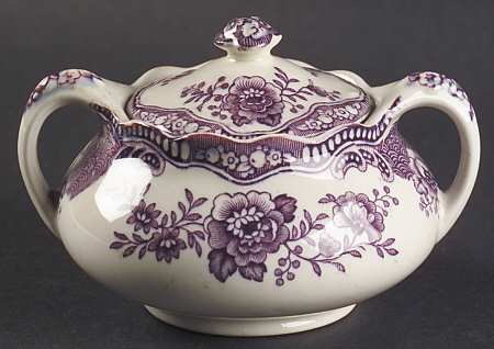 Bristol Mulberry Sugar Bowl & Lid