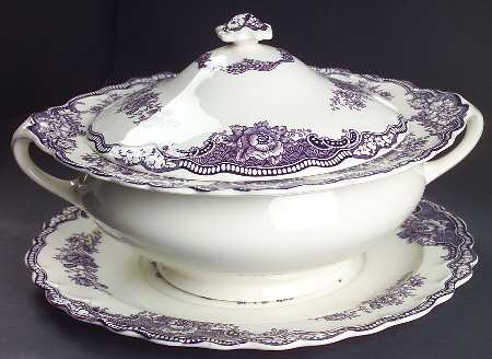Bristol Mulberry Tureen & Lid w/Underplate