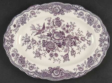 Bristol Mulberry 12" Oval Serving Platter