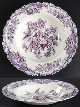 Bristol Mulberry Large Rim Soup Bowl