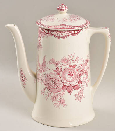 Bristol Pink (Cream) Coffee Pot & Lid