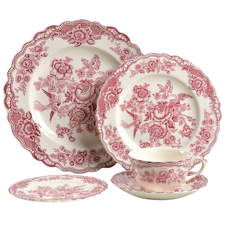 Bristol Pink (Cream) 40 Piece Estate Set