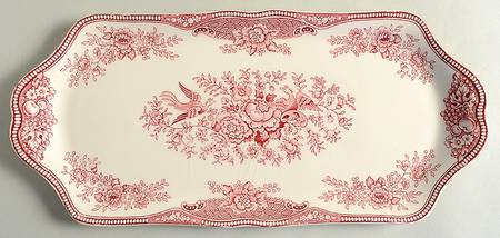 Bristol Pink (Cream) Large Sandwich Tray
