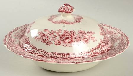 Bristol Pink (Cream) Round Covered Butter