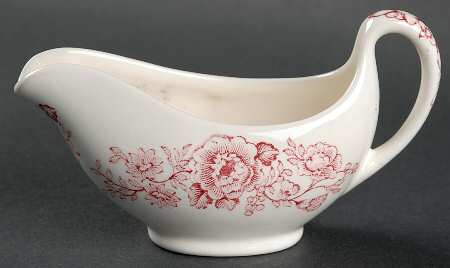 Bristol Pink (Cream) Individual Gravy Boat