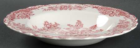 Bristol Pink (Cream) Large Rim Soup Bowl