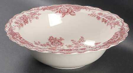 Bristol Pink (Cream) 9" Round Vegetable Bowl