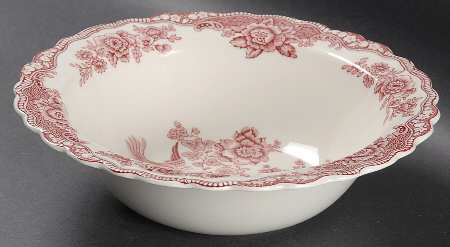Bristol Pink (Cream) 8" Round Vegetable Bowl