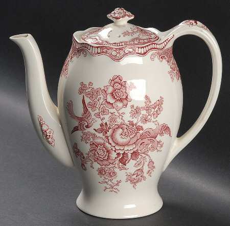 Bristol Pink (Cream) Coffee Pot & Lid