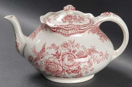 Bristol Pink (Cream) Teapot & Lid