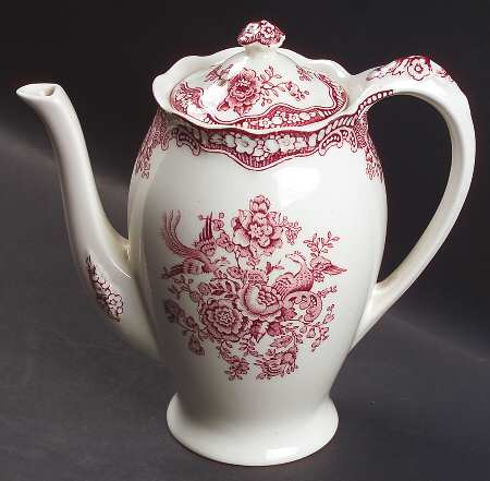 Bristol Pink (Cream) Mini Coffee Pot & Lid