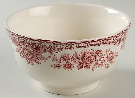 Bristol Pink (Cream) Cranberry Bowl
