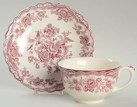 Bristol Pink (Cream) Oversized Cup & Saucer Set