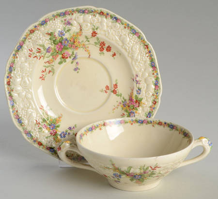 Chatham Flat Cream Soup Bowl & Saucer Set