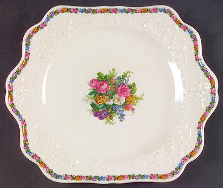 Charm Square Handled Cake Plate