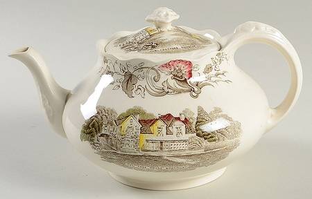 Charming England Teapot & Lid