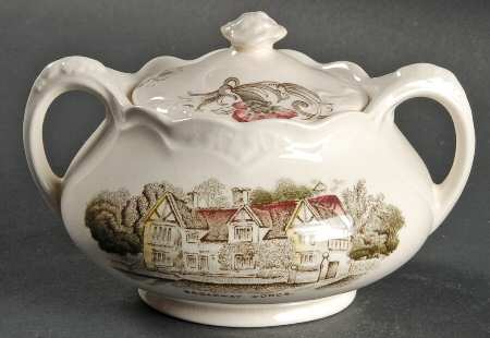 Charming England Sugar Bowl & Lid