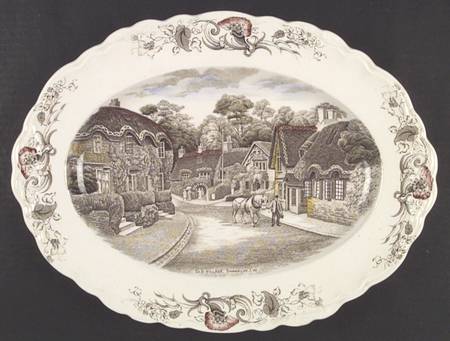 Charming England 16" Oval Serving Platter