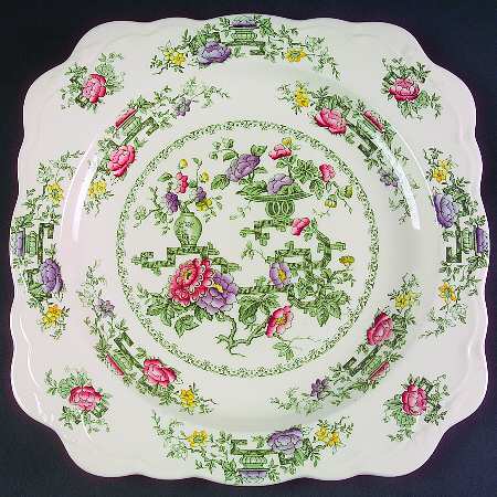 Chinese Garden 11" Square Chop Plate