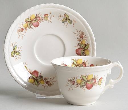 Citrus Flat Cup & Saucer Set