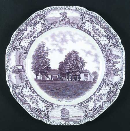 Colonial Times Mulberry (Scalloped) Dinner Plate