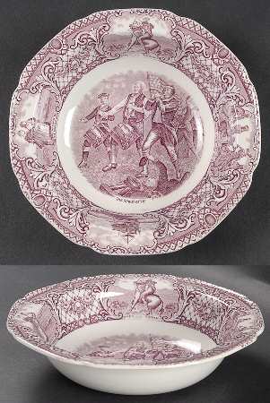 Colonial Times Mulberry (Scalloped) Rim Cereal Bowl