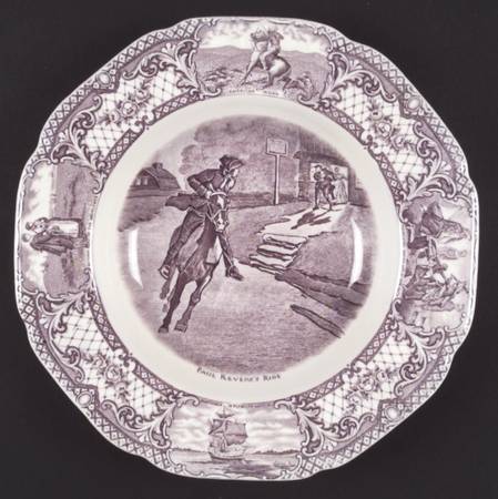 Colonial Times Mulberry (Scalloped) Rim Soup Bowl